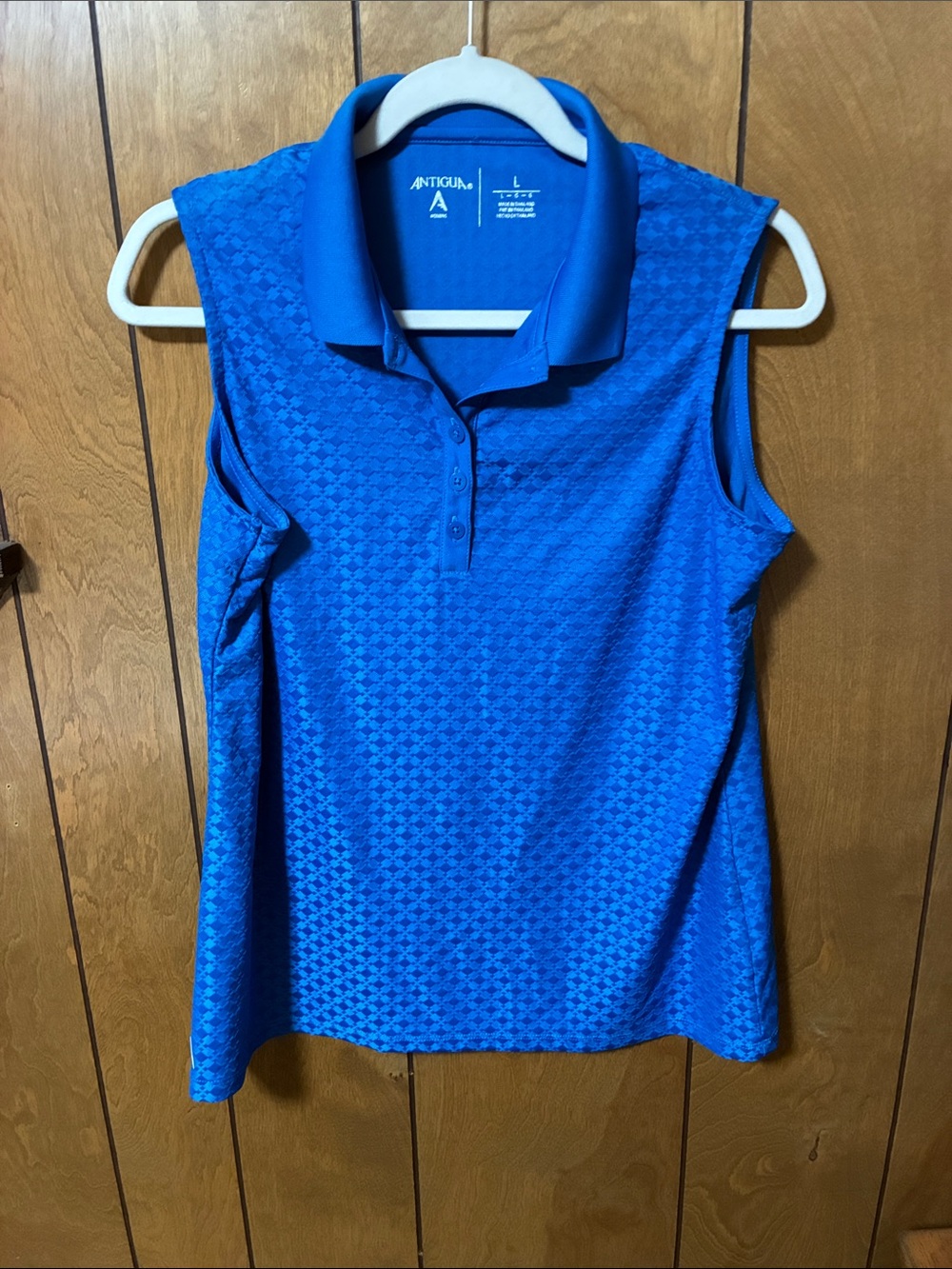 Antigua Sleeveless Polo Camisole - Royal Blue